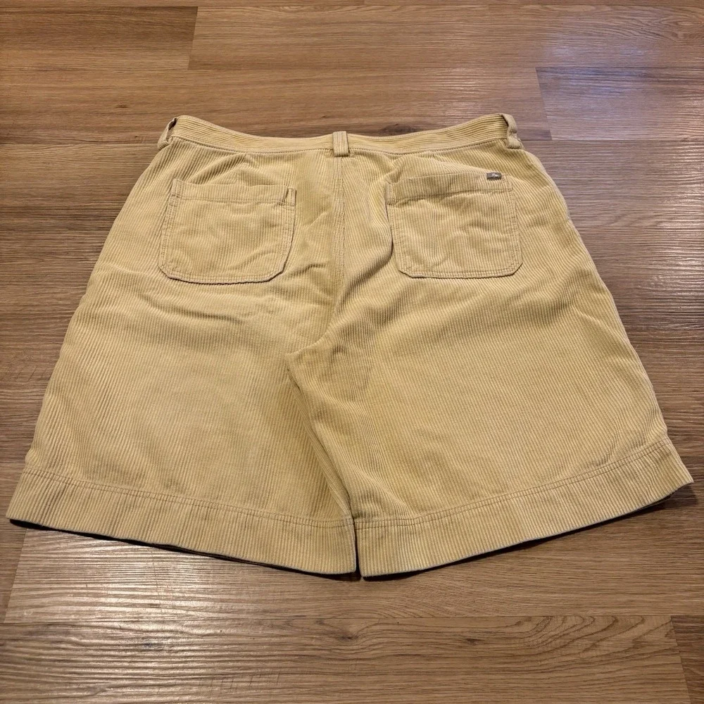 VTG Tommy Bahama Relax Corduroy Shorts Men's 36 Fits 35x9 Tan Silk Cotton Blend